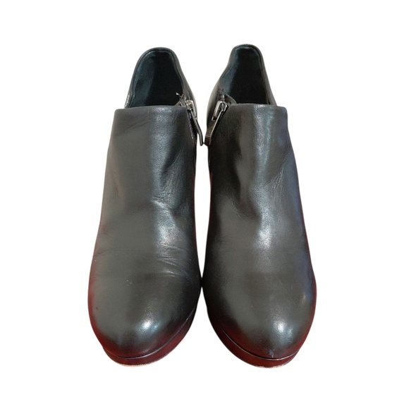 Vince Camuto‎ Elvin Black Leather Platform Ankle Bootie Women's Size 8 M - Picture 3 of 11